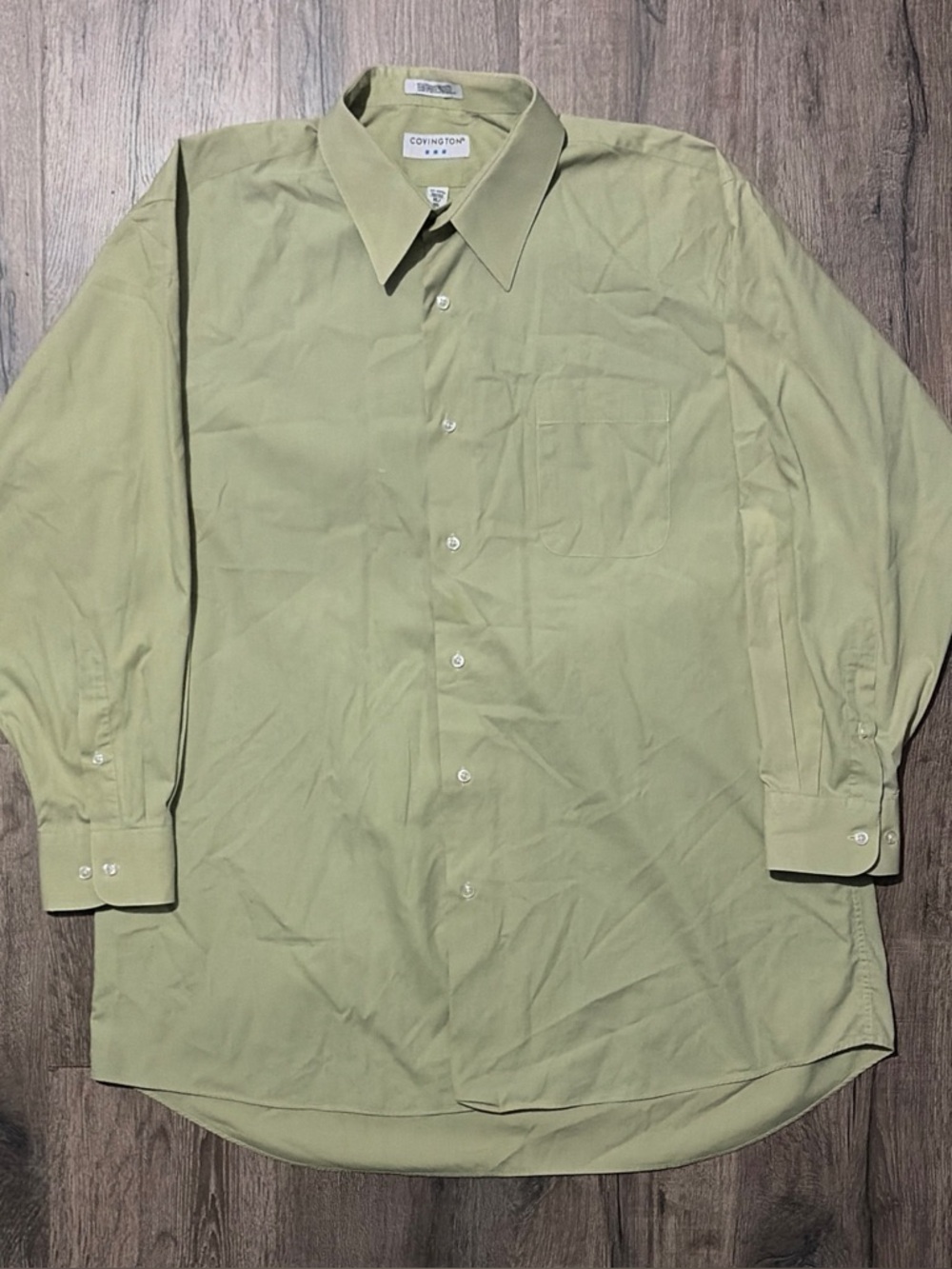 Covington Sage Green Button Down Dress Shirt XL